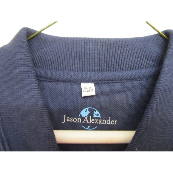 Jason Alexander Men's polo type shirt with collar - Blue - XL - New without tag - Picture 3 of 10